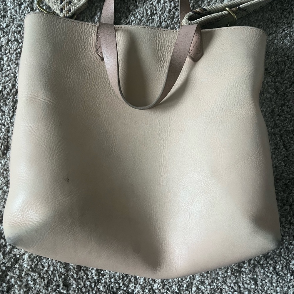 Madewell light pink leather purse